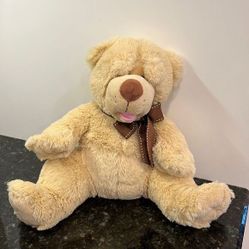 12" Get Your Hands on A Ganz My Teddy Bear Stuff Animal Toy Brown Ribbon PlayKid 