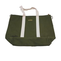 Chief Large Green canvas Tote Shopping Bag for Sale in  display picture 3