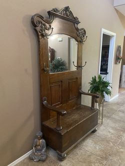 Late Original 1800’s Wooden Antique umbrella tree