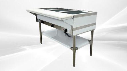 NSF 3 plate warmer and dry steam table 120v NH-3-120