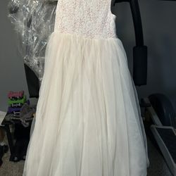 Ball Gown Flower Girl Dress with Heart Cutout