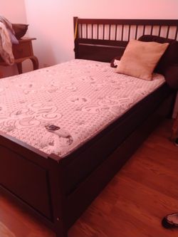 Queen bed and mattress