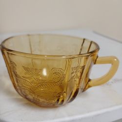 Federal Amber Depression  Glass Cup