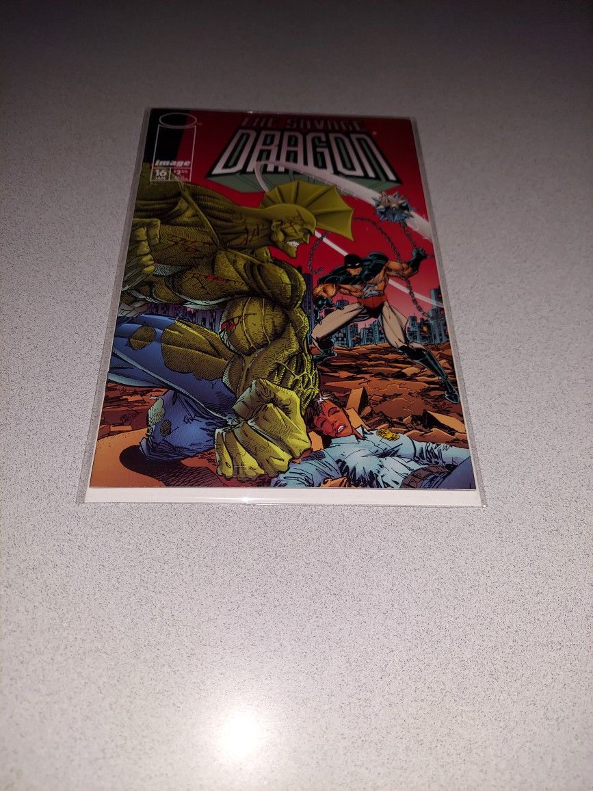 1995 THE SAVAGE DRAGON #16 COMIC BAGGED AND BOARDED