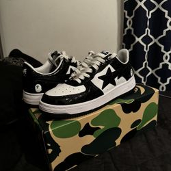 BAPESTA PAT N LEATHER