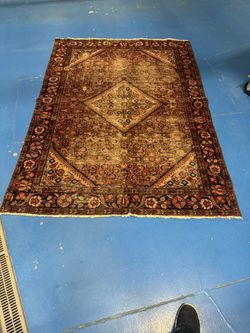 Hamadan Antique Hand Knotted Persian Area Rug