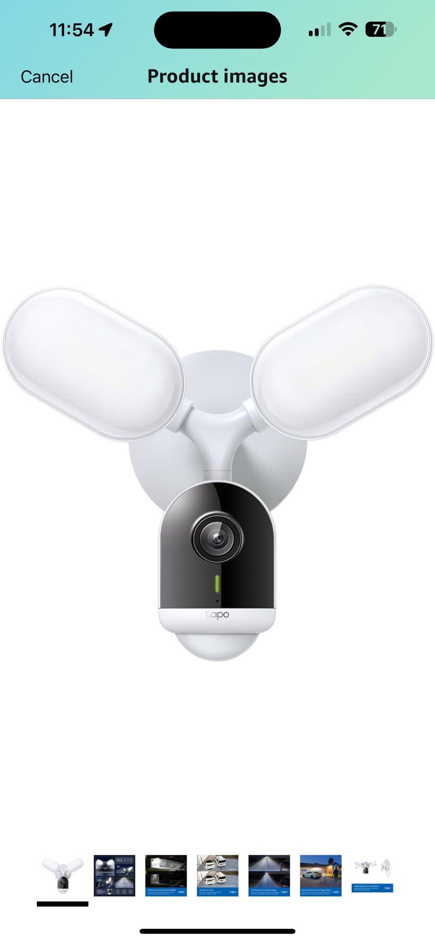 Tp Link Smart Floodlight Camera W Dual Led Lights