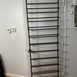 36 pair over the door gunmetal shoe rack