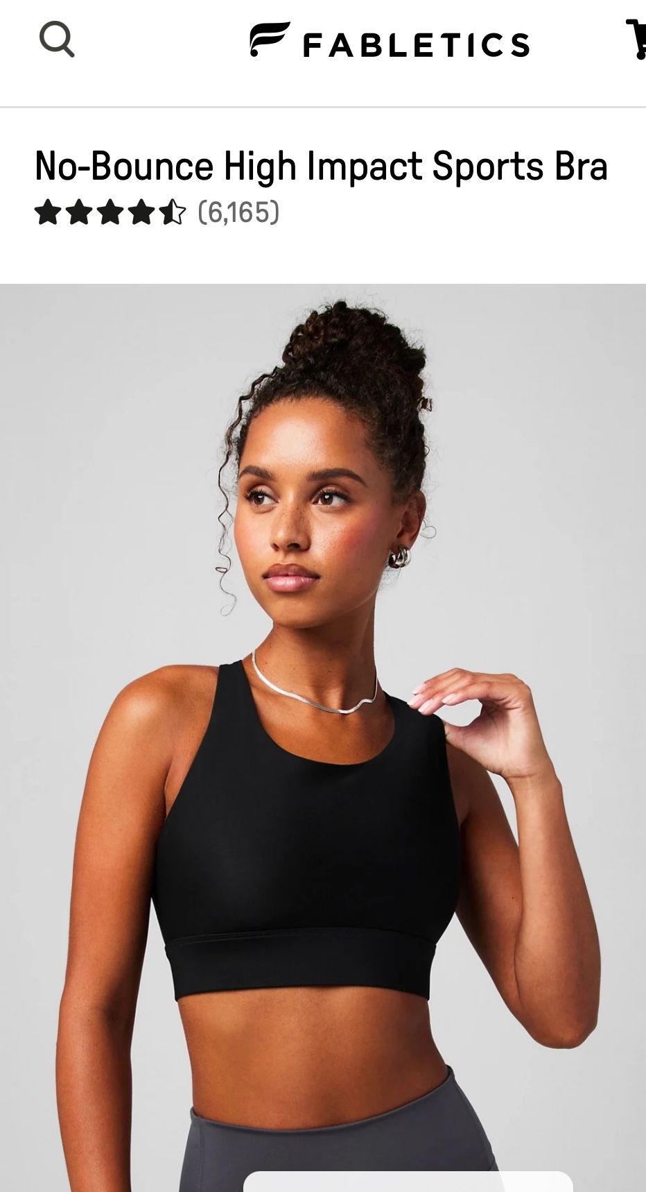 Fabletics High Impact No Bounce Sports Bra