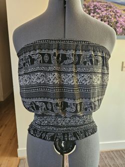 Tube top blouse
