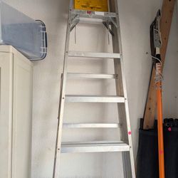8 Foot Aluminum Ladder Good Condition. Pick Up In Jupiter.