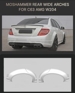 Moshammer Rear Wide Arches for C63 AMG W204