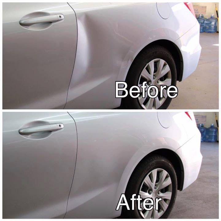 paintless dent removing repairing
