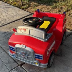 Paw Patrol 6 Volt Paw Patrol Marshall Quad Powered Riding Toy with Realistic Fire Truck Sounds