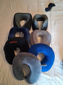 Lot of 7 Travel Neck Pillows