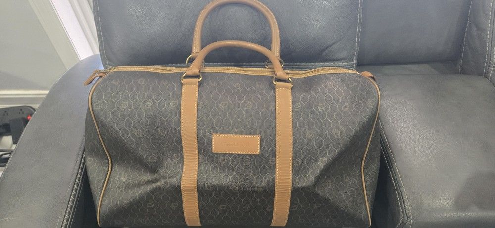 Christian DIOR Leather Duffle Bag 45 With **COA**