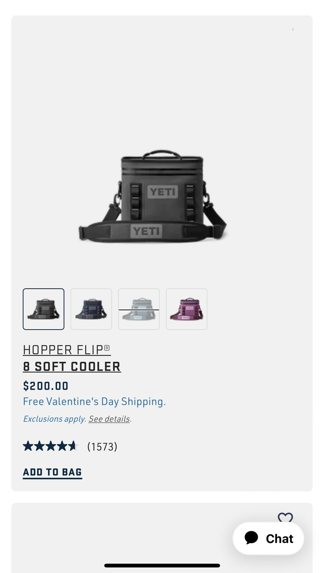Yeti Hopper Flip 8 Cooler - Black