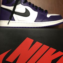 Size 10 - Air Jordan 1 Court Purple 2.0