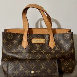 LV Monogram Wilshire PM And Sarah Wallet