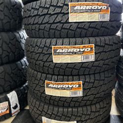 🚘🚨vendo set de llantas Lt 31x10.50 15 arroyo allterain tires