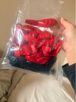 Red and black balloons