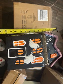 Ghost house cookie jar