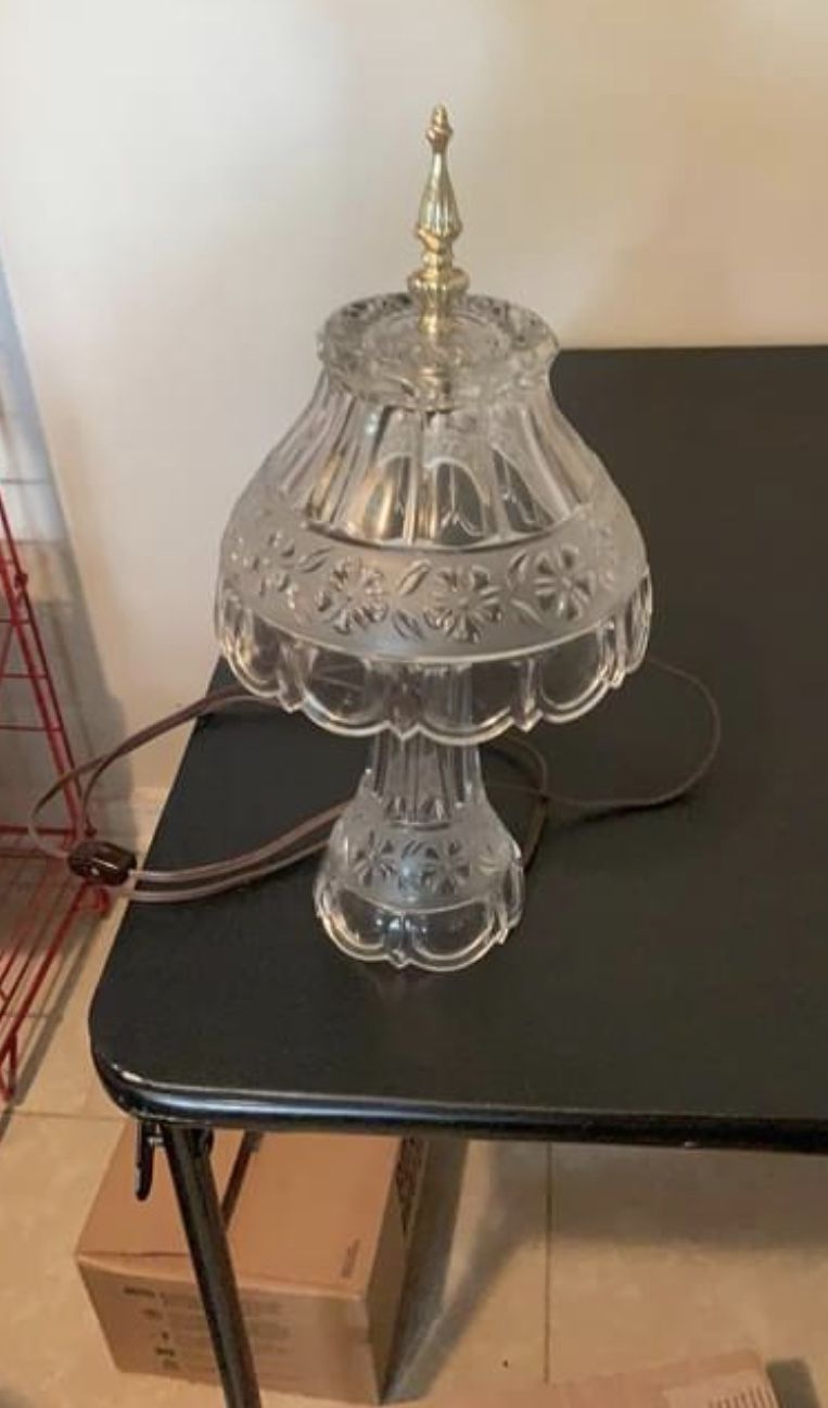 antique glass lamp