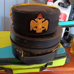 Freemason Hat With Hat Case