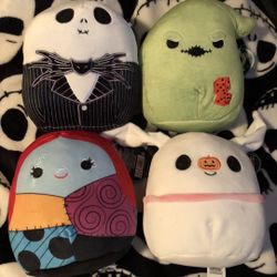 Nightmare before Christmas 🎄 6,5 in Squishmallows $80 for all 4