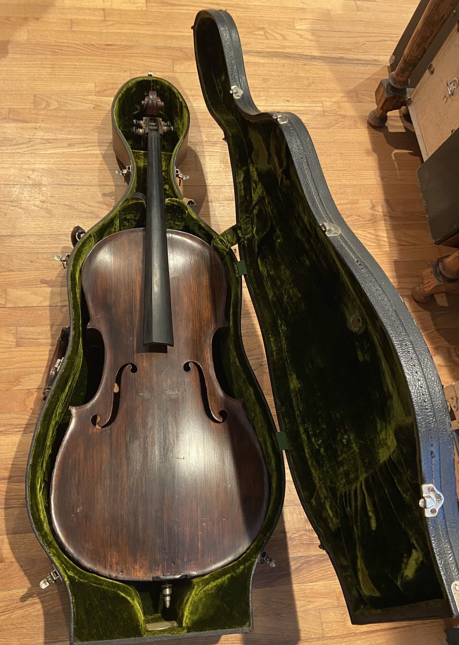 Antique Carved Cello