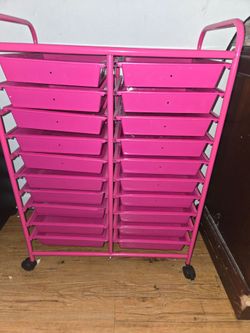 Pink 20 dawers storage