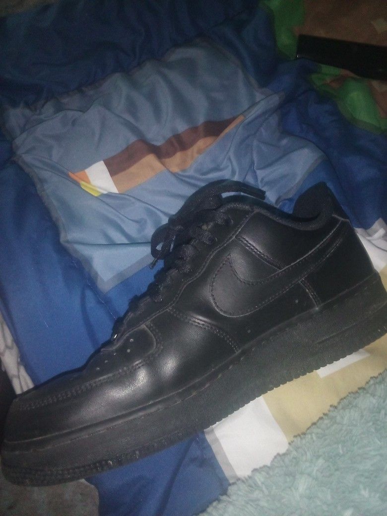 Nike All black Air Force 1s