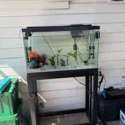 40 Inch Fish Tank With Iron Rod Stand