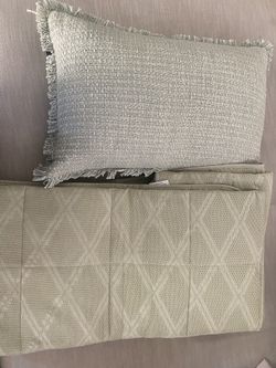 INUP Quilt and Nicole Miller pillow (NWT)