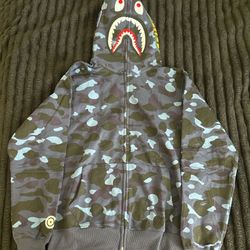Navy Blue Bape Hoodie