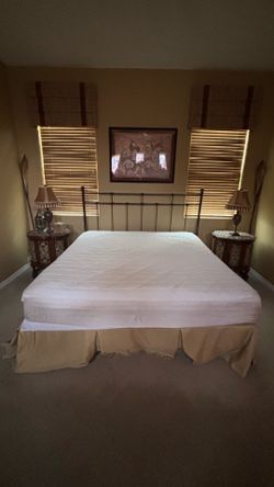 King bed with mattress