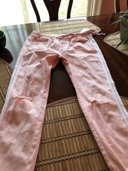Size large pink pants