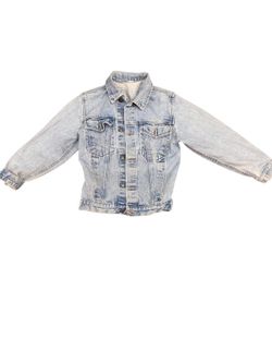 WOMENS Vintage Light Wash Denim Jacket – Classic 90s Style