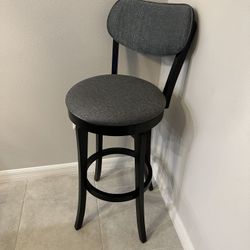  Barstools 3X Black Gray
