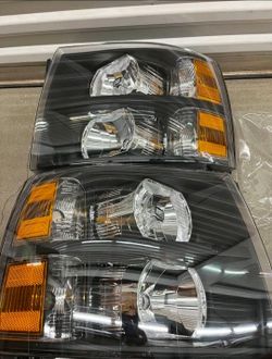 07-13 Chevy Silverado Headlights Faros Calaveras Micas Luces Lamps