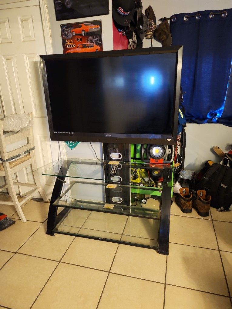 47" Vizio 1080p TV With Stand