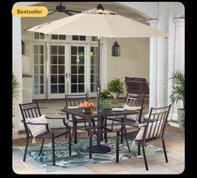 Outdoor Patio Dining Set with Umbrella