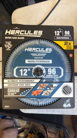 12” Mitre Saw with 60T Fine Finish & 96T Non-Ferrous Blades