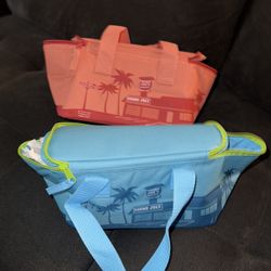 Trader Joe’s Mini Insulated Bags (peach &blue)