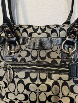 Coach Penelope Signature Carryall Shoulder Hand-Bag F14696