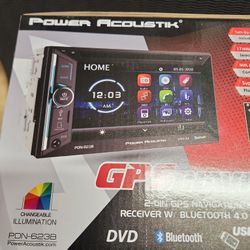 Power Acoustik PDN-623B 6.2" Double DIN DVD, CD/MP3 Car Stereo w/ Bluetooth & GPS Navigation