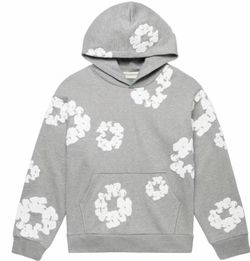 Denim Tears Cotton Wreath Hoodie Grey