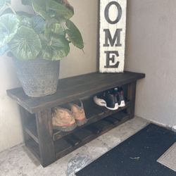 Rustic Wooden Bench
