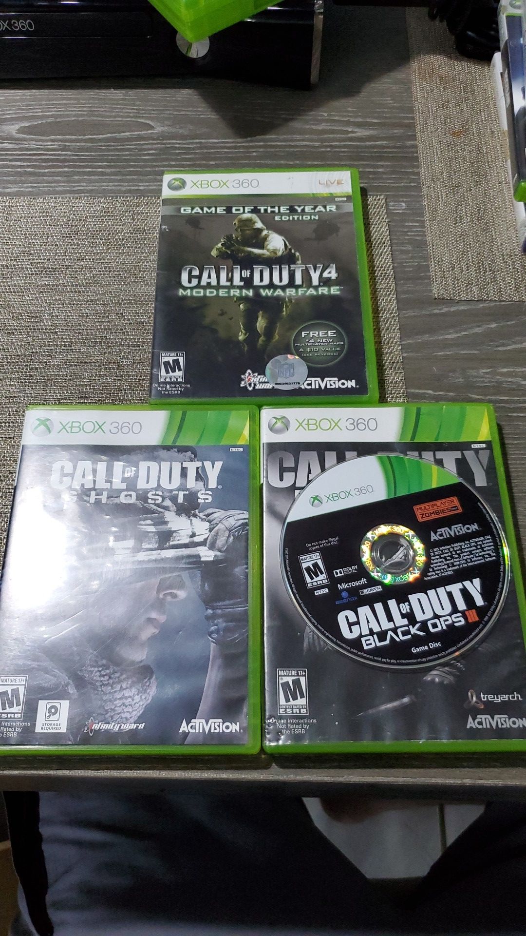 Call of Duty xbox 360 games