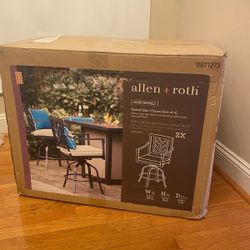 Allen Roth Swivel Chairs New in the box